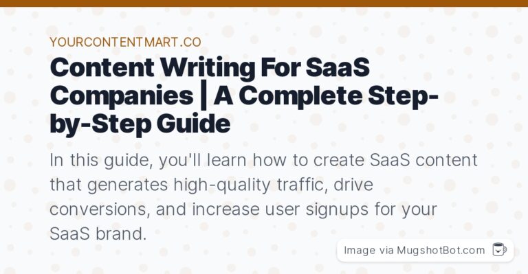 SaaS Content Writing
