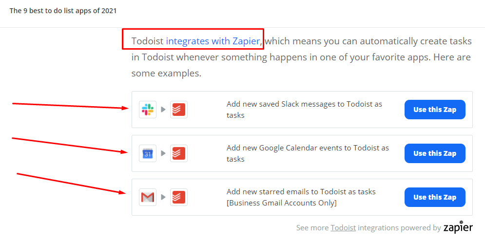 zapier to do list post