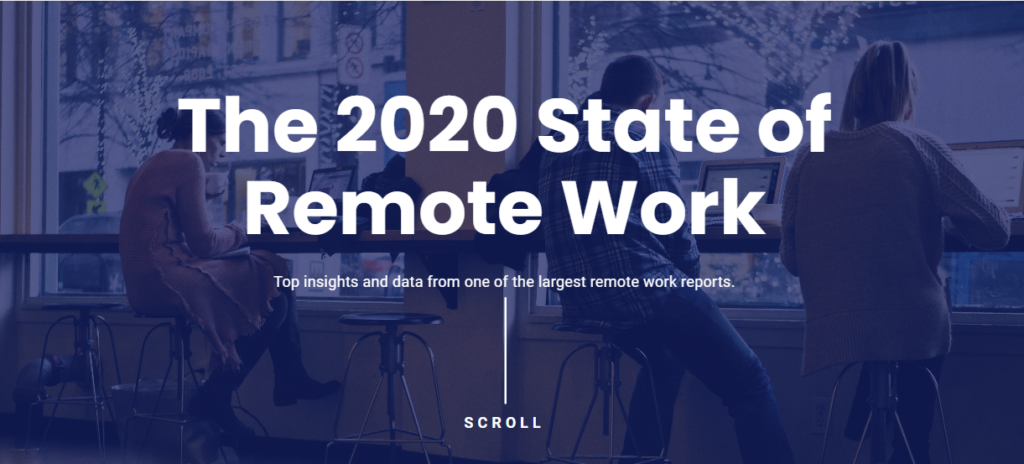 Buffer state of remote work report