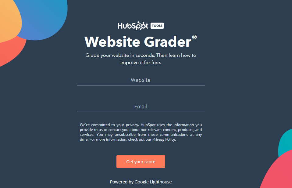 Hubspot Website Grader