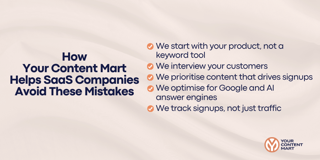 How Your Content Mart Helps SaaS Companies Avoid These Mistakes