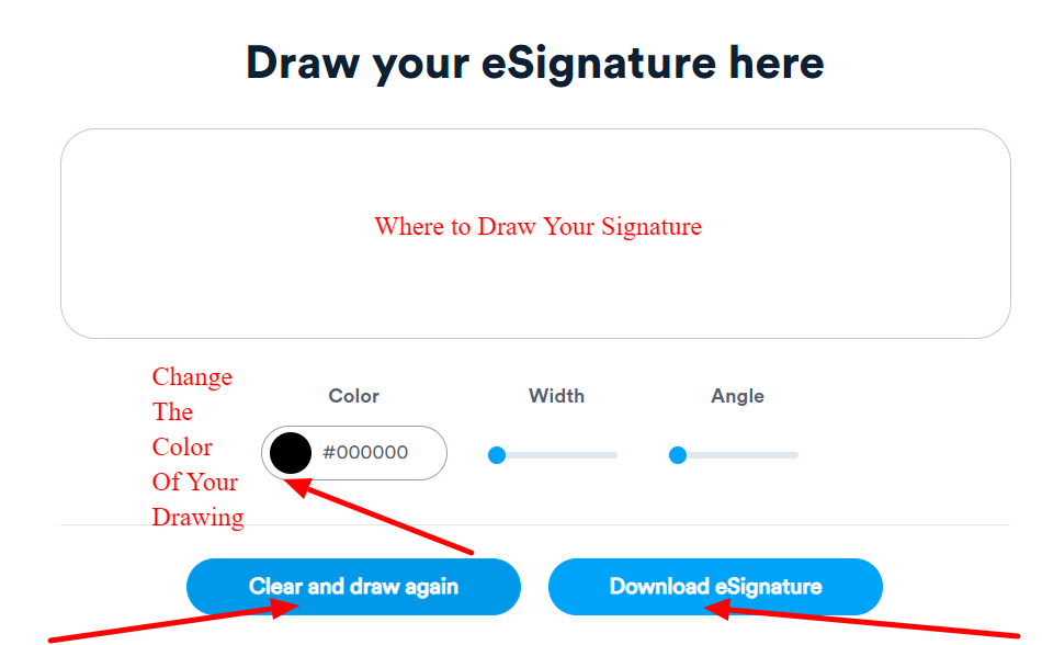 Draw your online signature