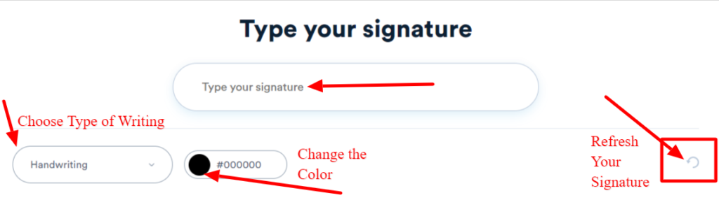 Type your online signature