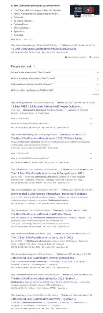 clickfunnels-alternative-Google-Search