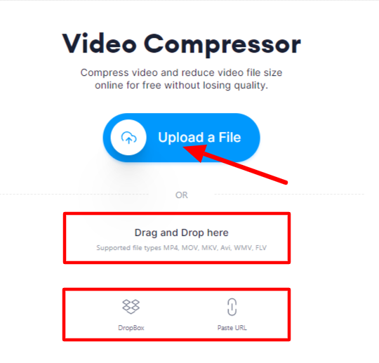 upload video compressor