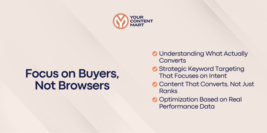 Solution Focus on Buyers, Not Browsers