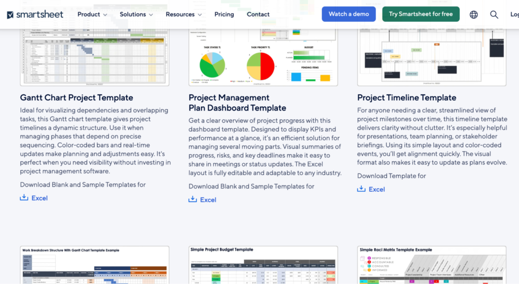 Smartsheet Project Tracker