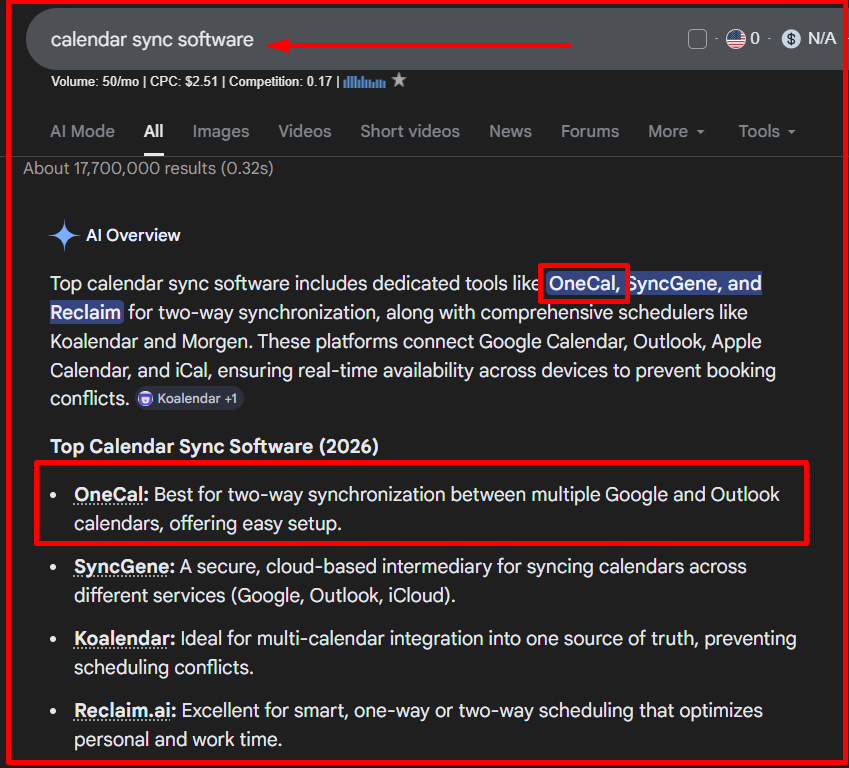 Calendar Sync Software