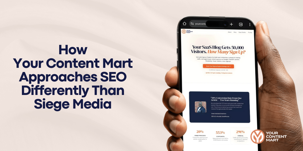 How Your Content Mart Approaches SEO Differently Than Siege Media