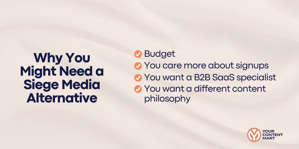 Why You Might Need a Siege Media Alternative