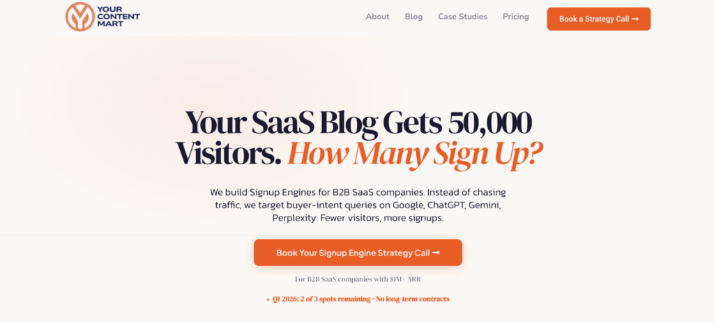 Your Content Mart Homepage 