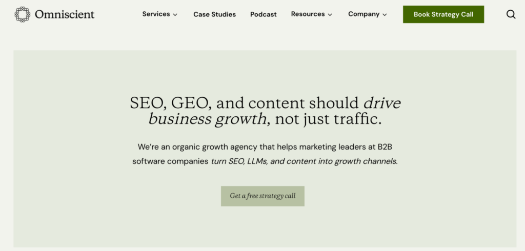  Omniscient Digital Homepage