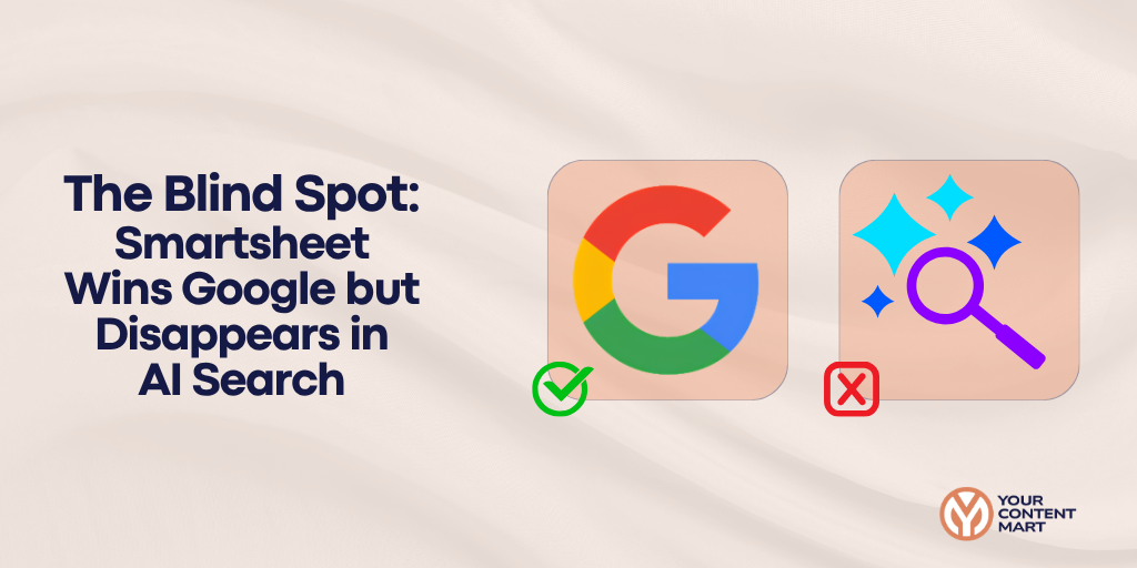 Smartsheet Wins Google but Disappears in AI Search