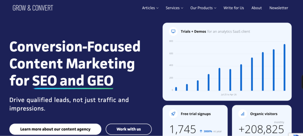 Grow and Convert